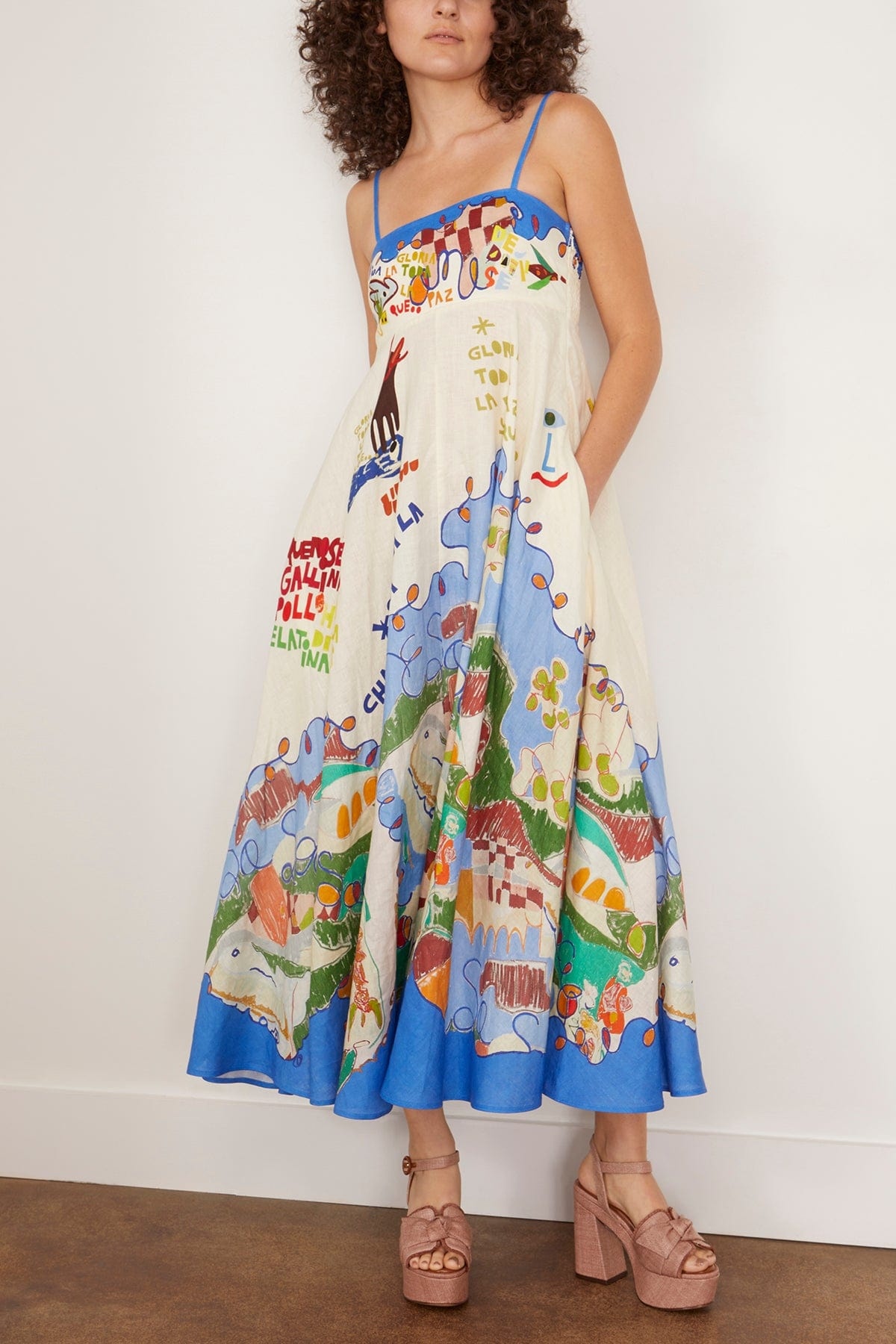 Nadia Sundress in Multi - 3