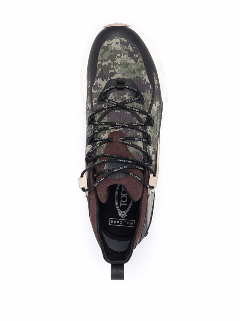 No_Code J camouflage-print sneakers - 4