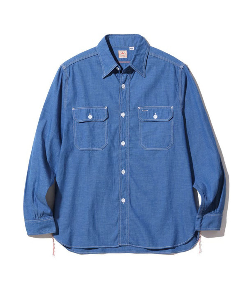 SC25513 Vat Dye Chambray Work Shirt 1