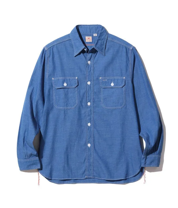 SC25513 Vat Dye Chambray Work Shirt - 1