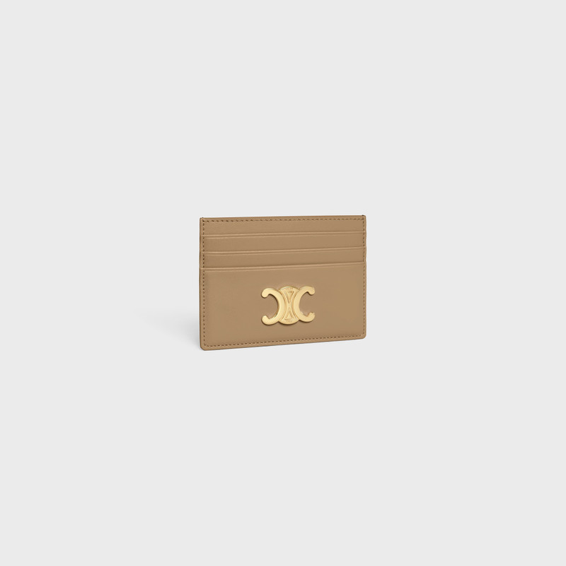 CELINE CARD HOLDER TRIOMPHE IN Shiny calfskin outlook