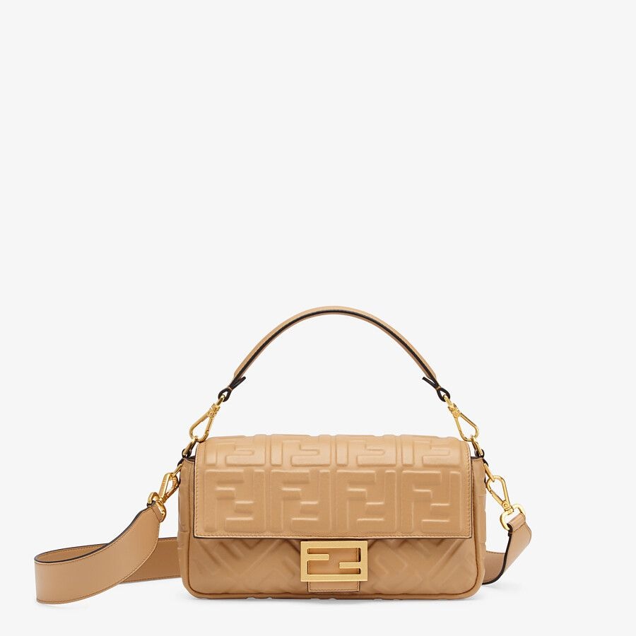 Beige leather bag - 1