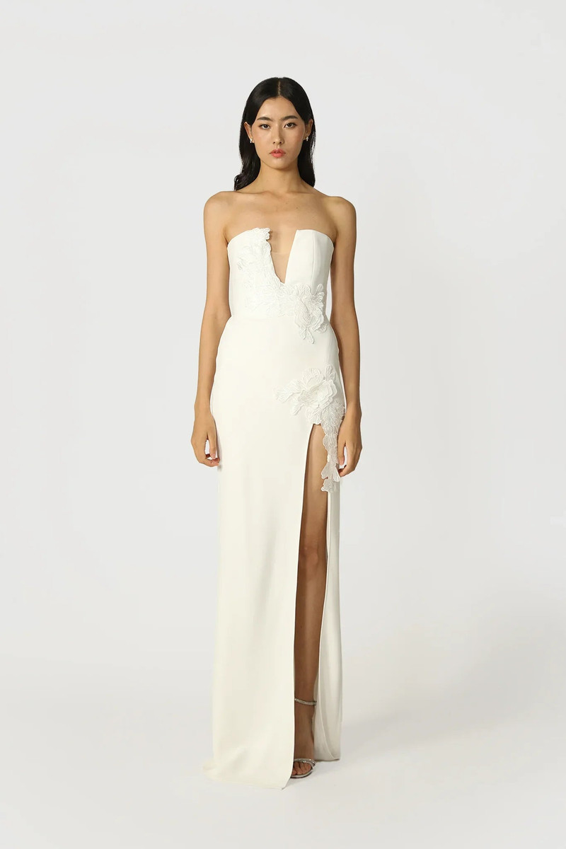 FLORA STRAPLESS GOWN 1