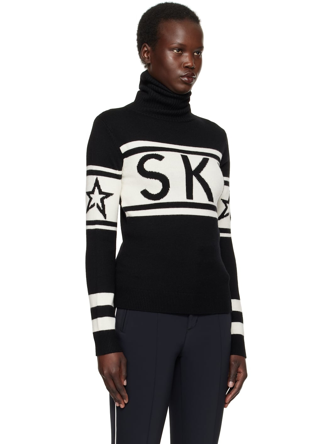 Black Schild Merino Wool Turtleneck - 2