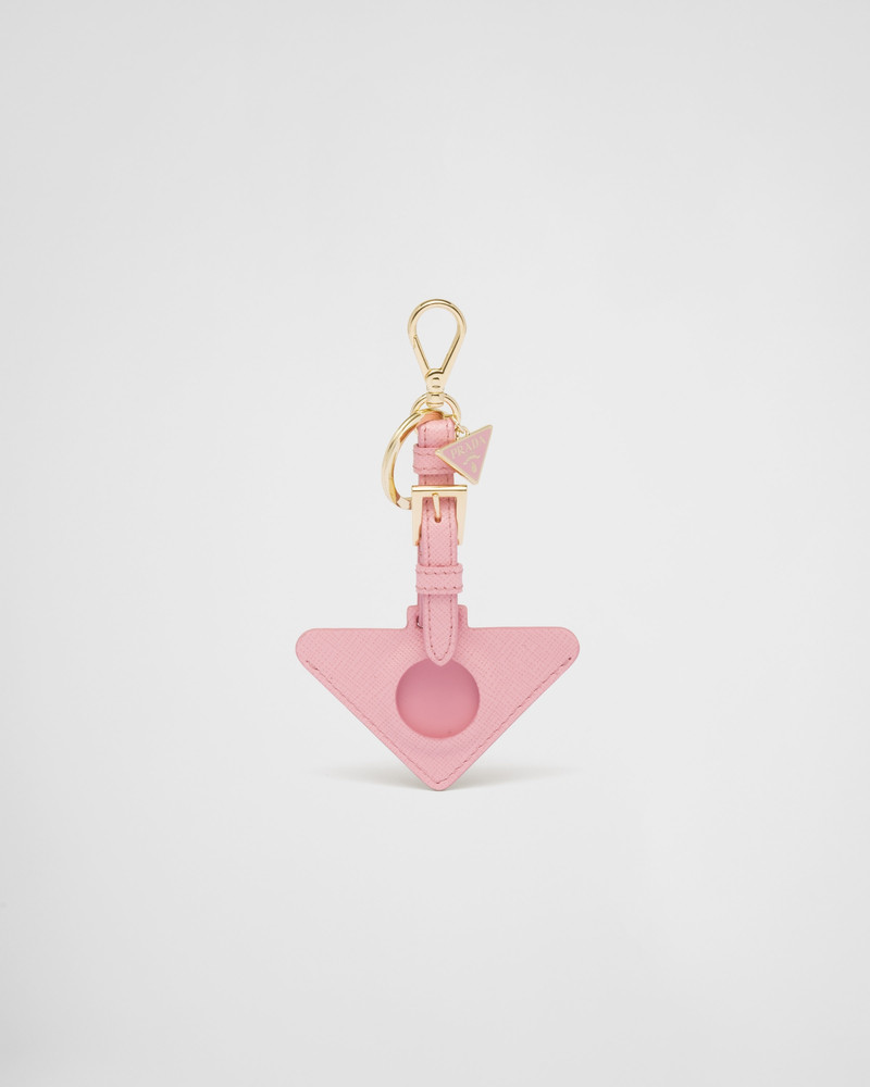 Saffiano leather AirTag holder 1