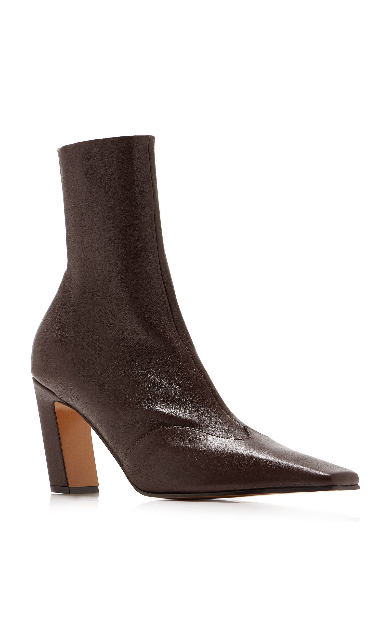 Nevada Mid-Ankle Stretch Leather Boots brown - 4