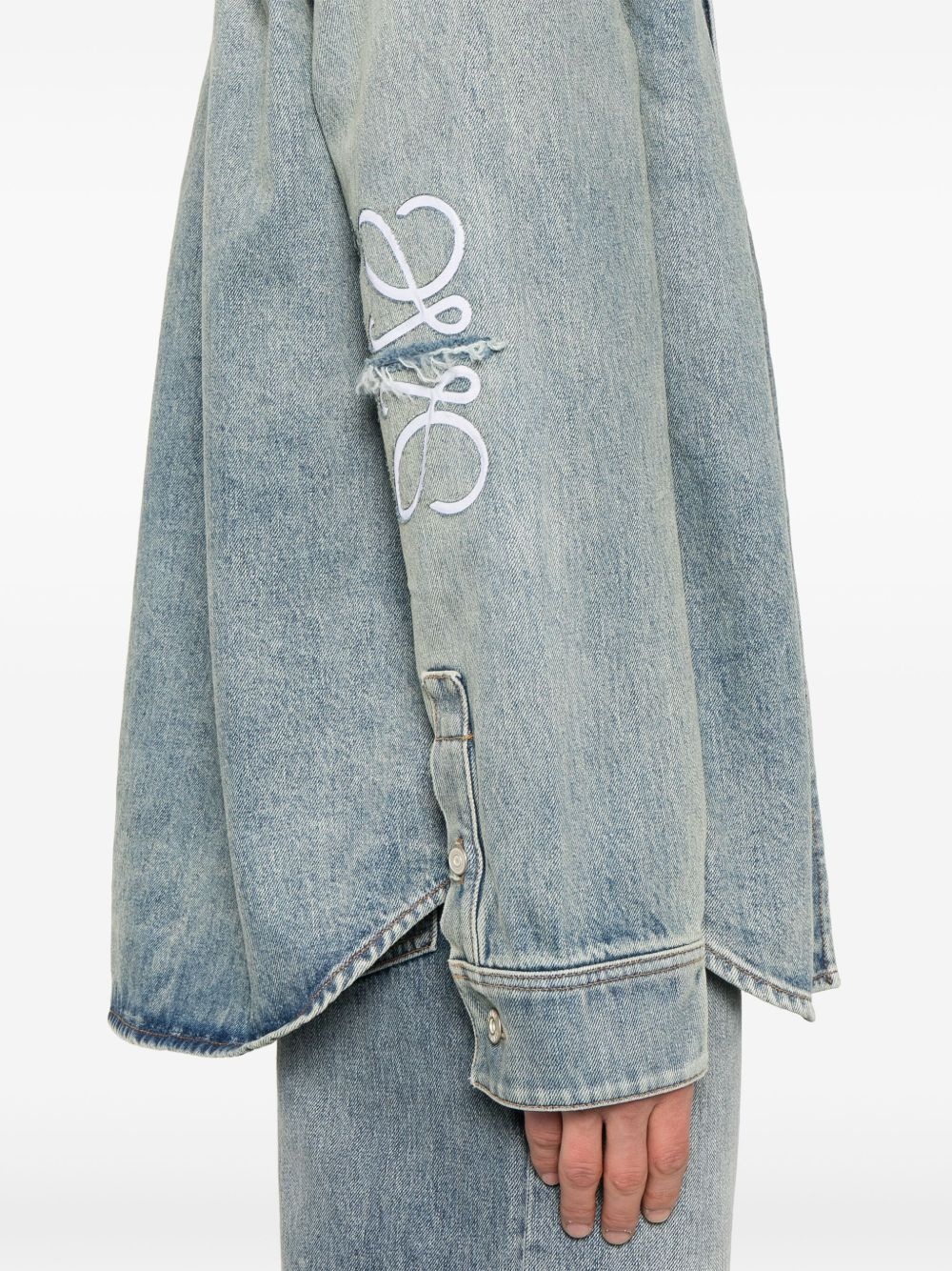 Anagram denim shirt - 5
