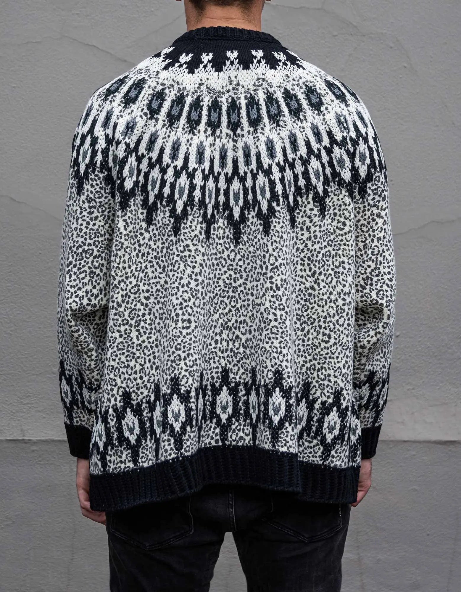 Valentino Animalier Graphic Wool Sweater - 6