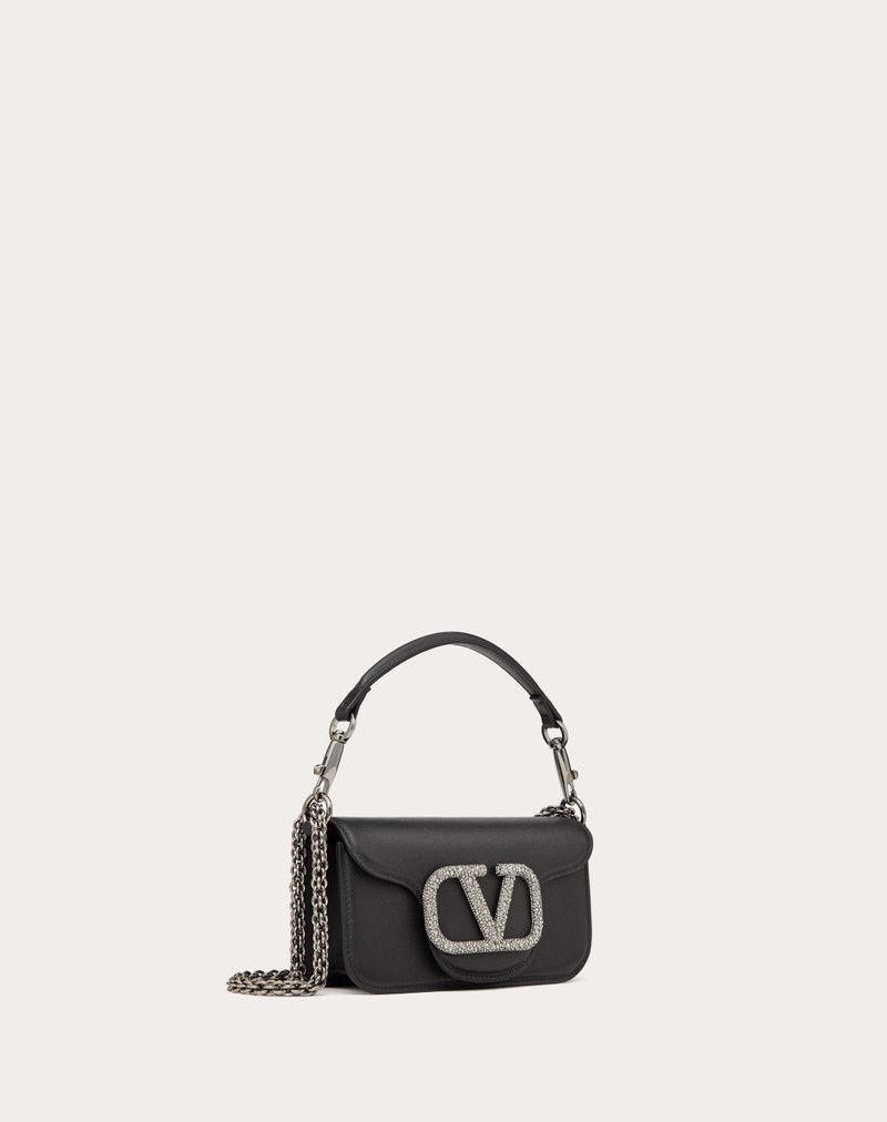 VALENTINO GARAVANI LOCÒ SMALL SHOULDER BAG WITH JEWEL LOGO 2