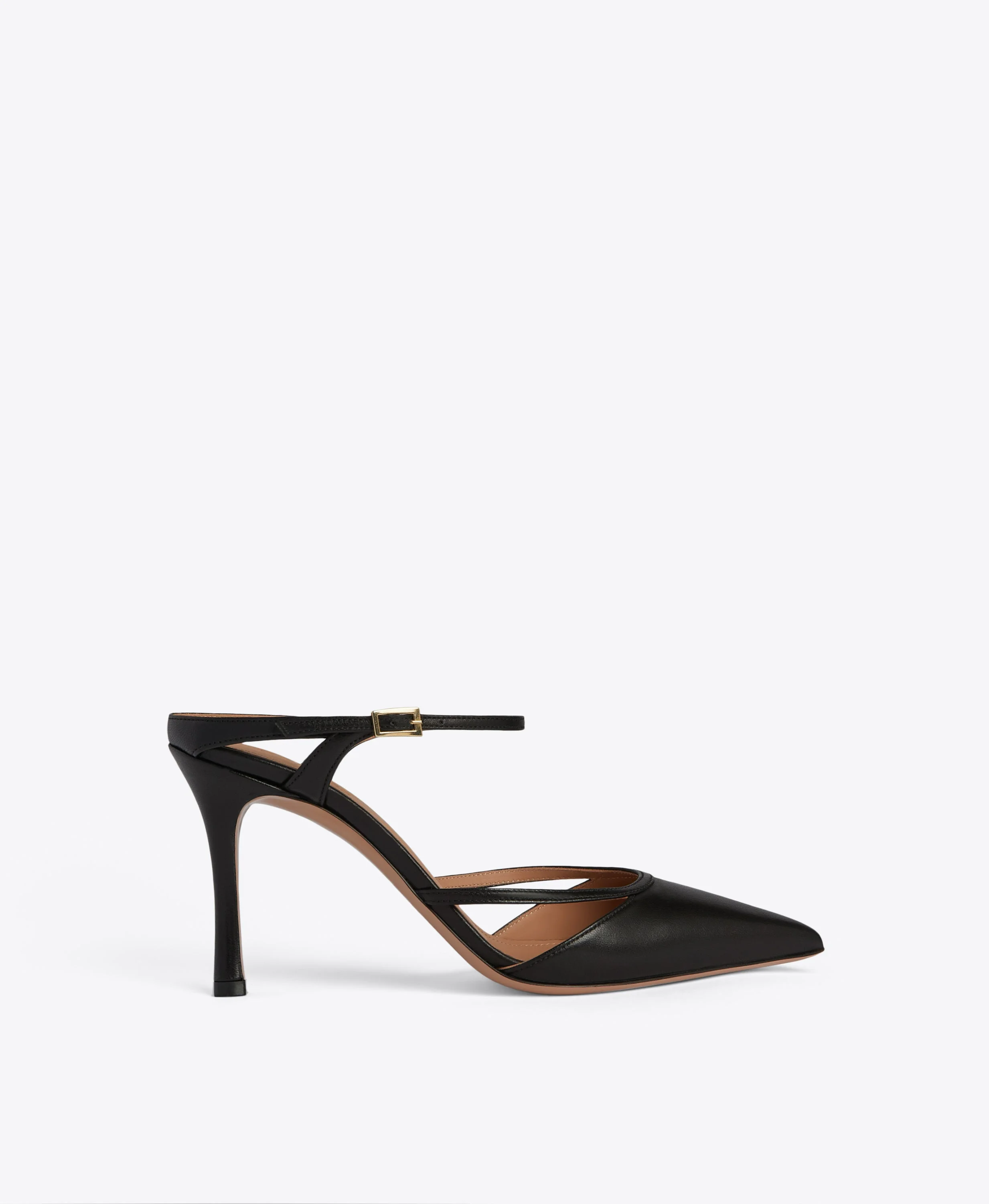 Yola 90 Black Leather Mules - 1