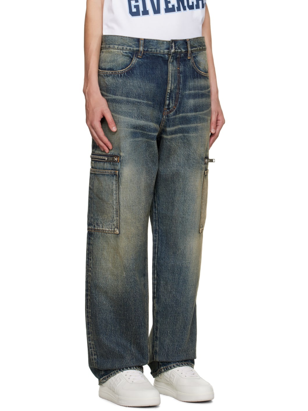 Blue Zip Jeans - 2