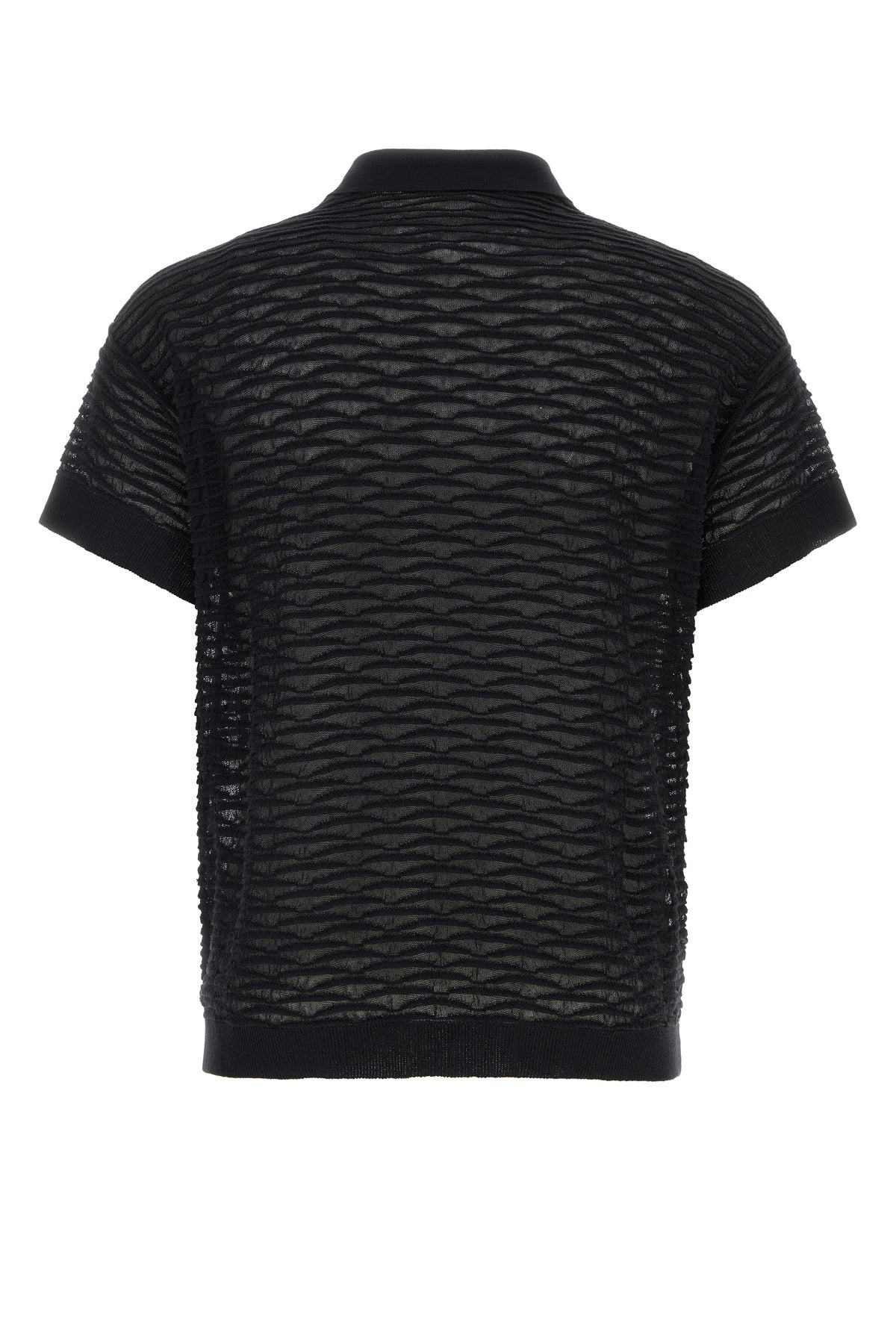 Black cotton blend Taske Scale polo shirt - 2