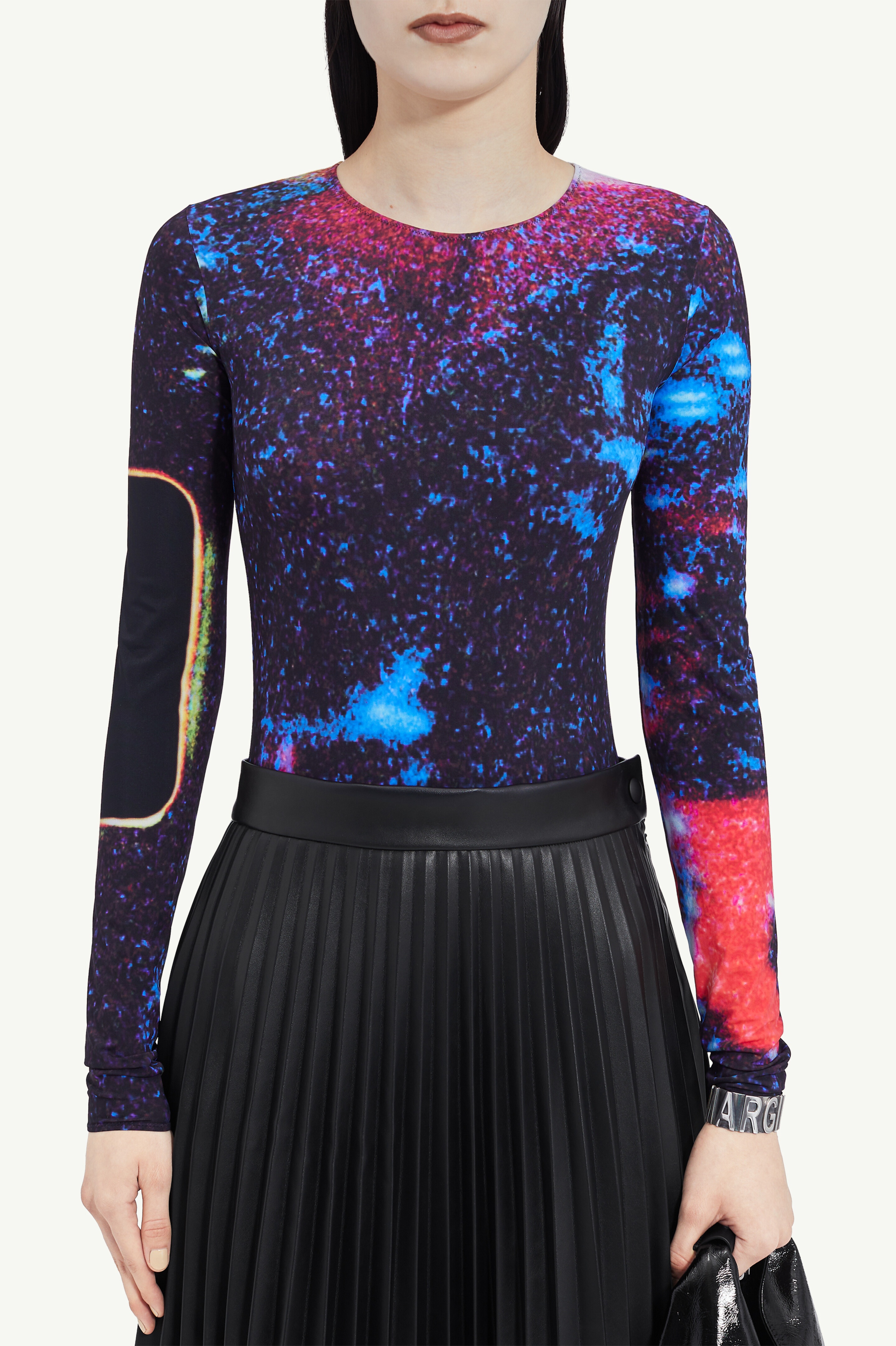 Print long-sleeve bodysuit - 5