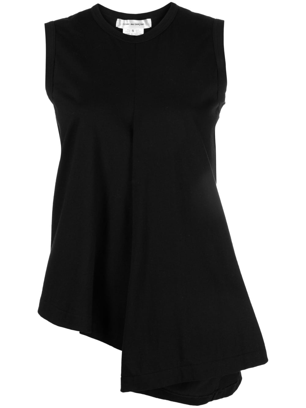 asymmetric-panel tank top - 1