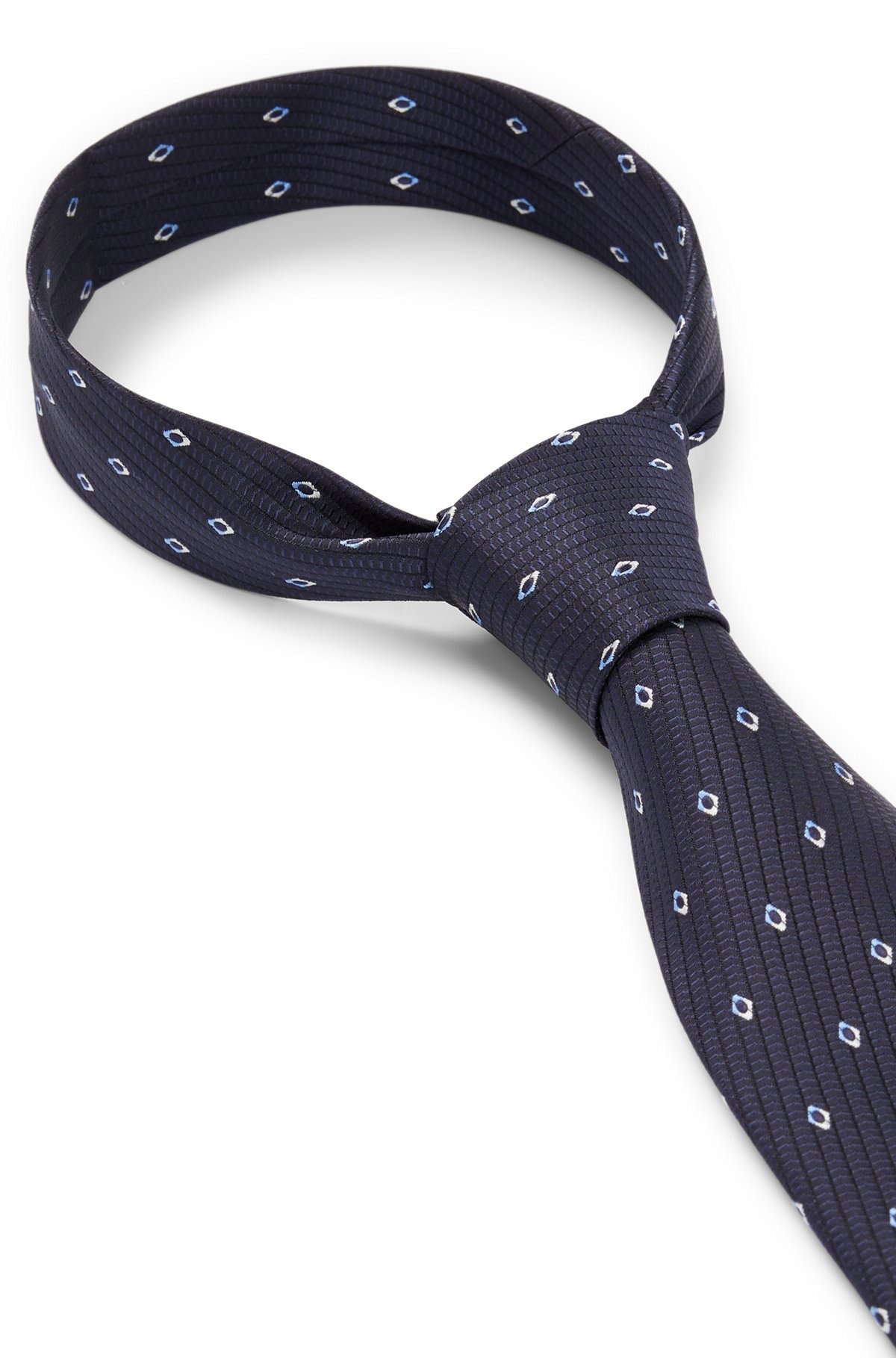 SILK-JACQUARD TIE WITH MODERN PATTERN - 6
