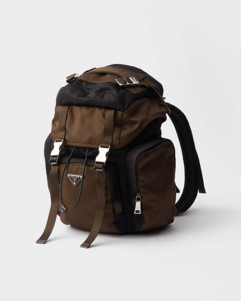 Re-Nylon and Saffiano leather backpack 3