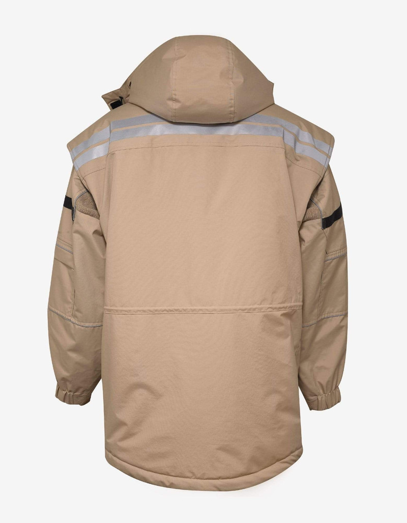 BALENCIAGA Balenciaga Beige Twinset Parka - AW18 outlook