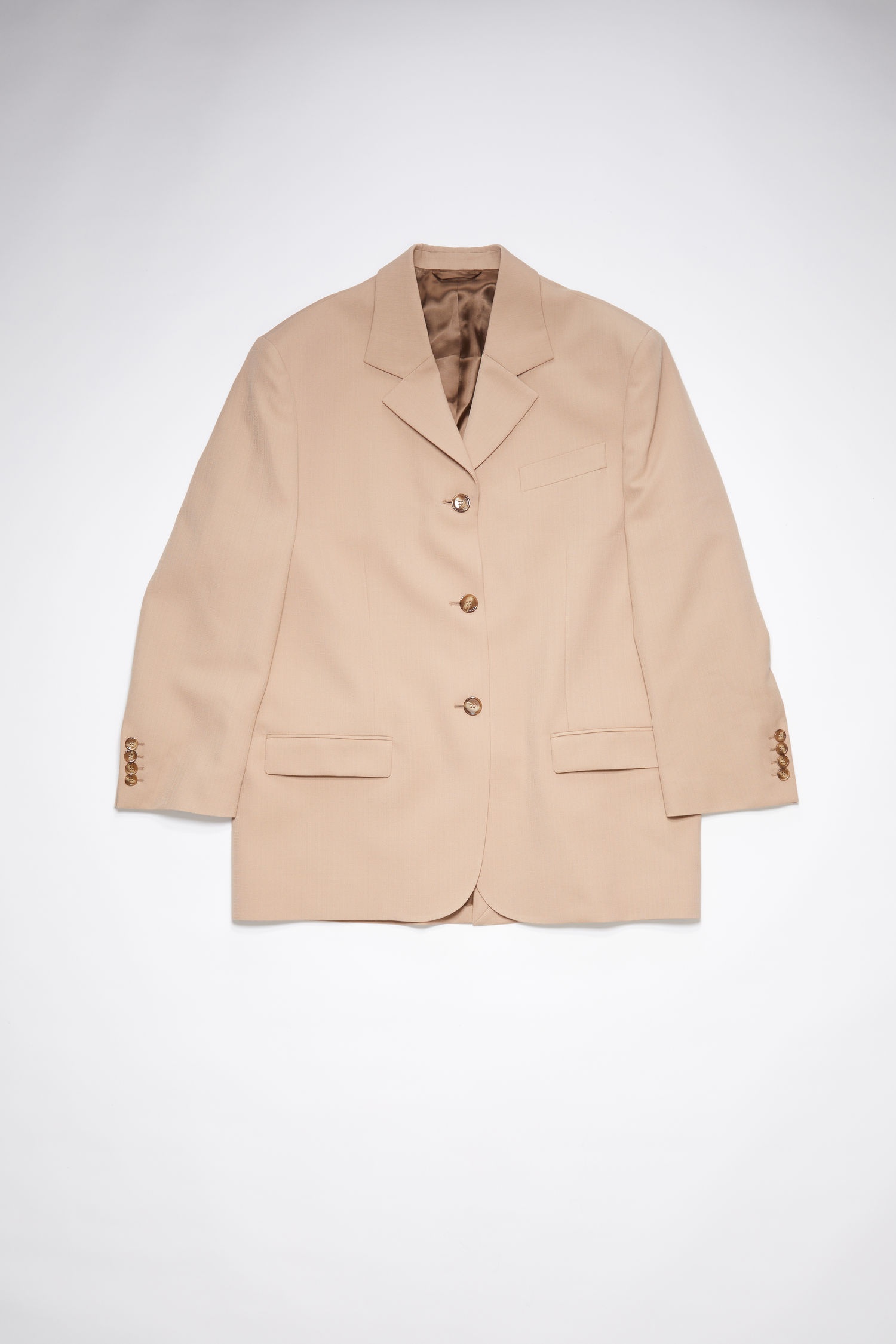 Tailored suit jacket - Beige - 1