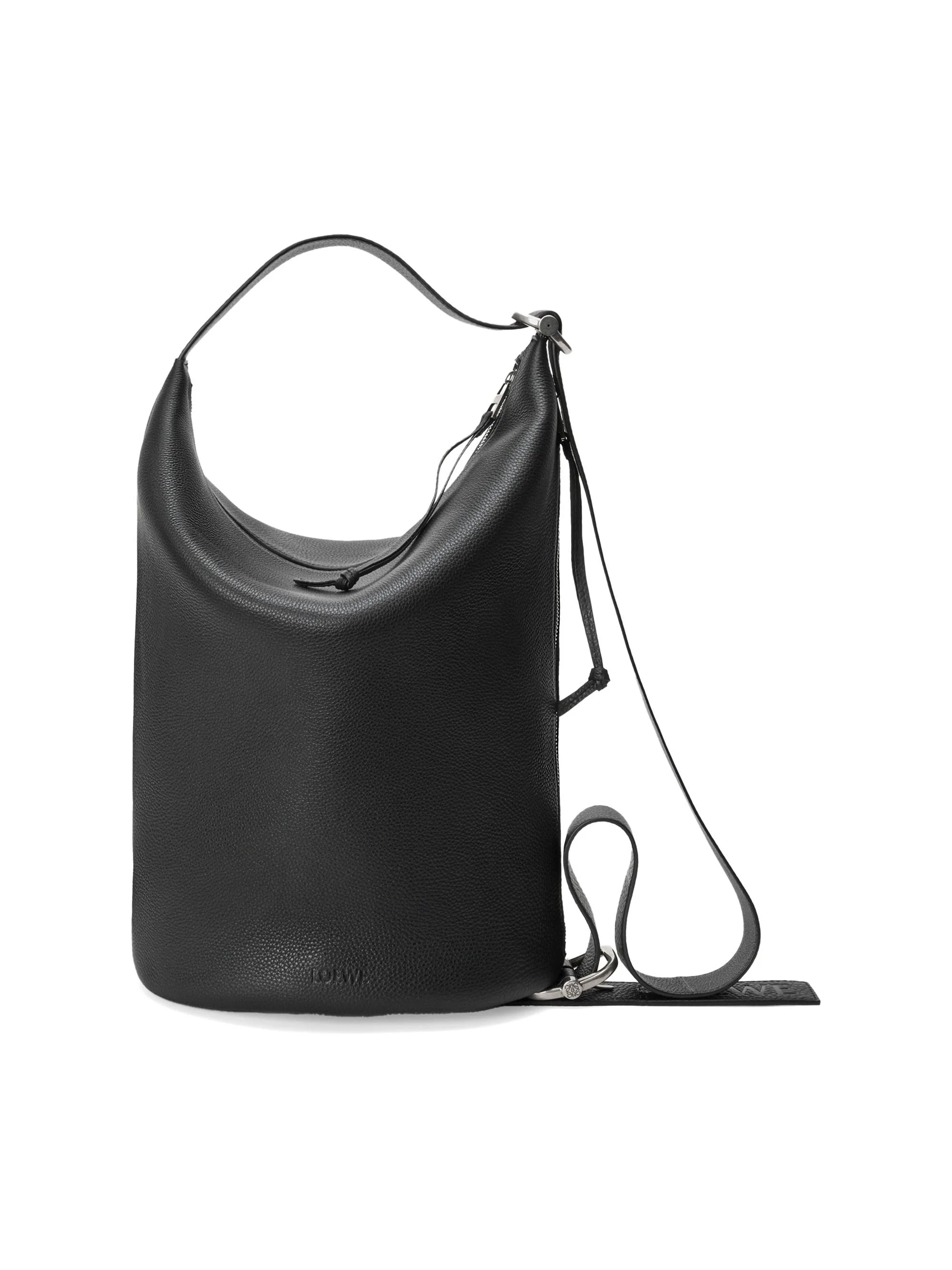 Men's Medium Loop Bucket Bag - Black - 1