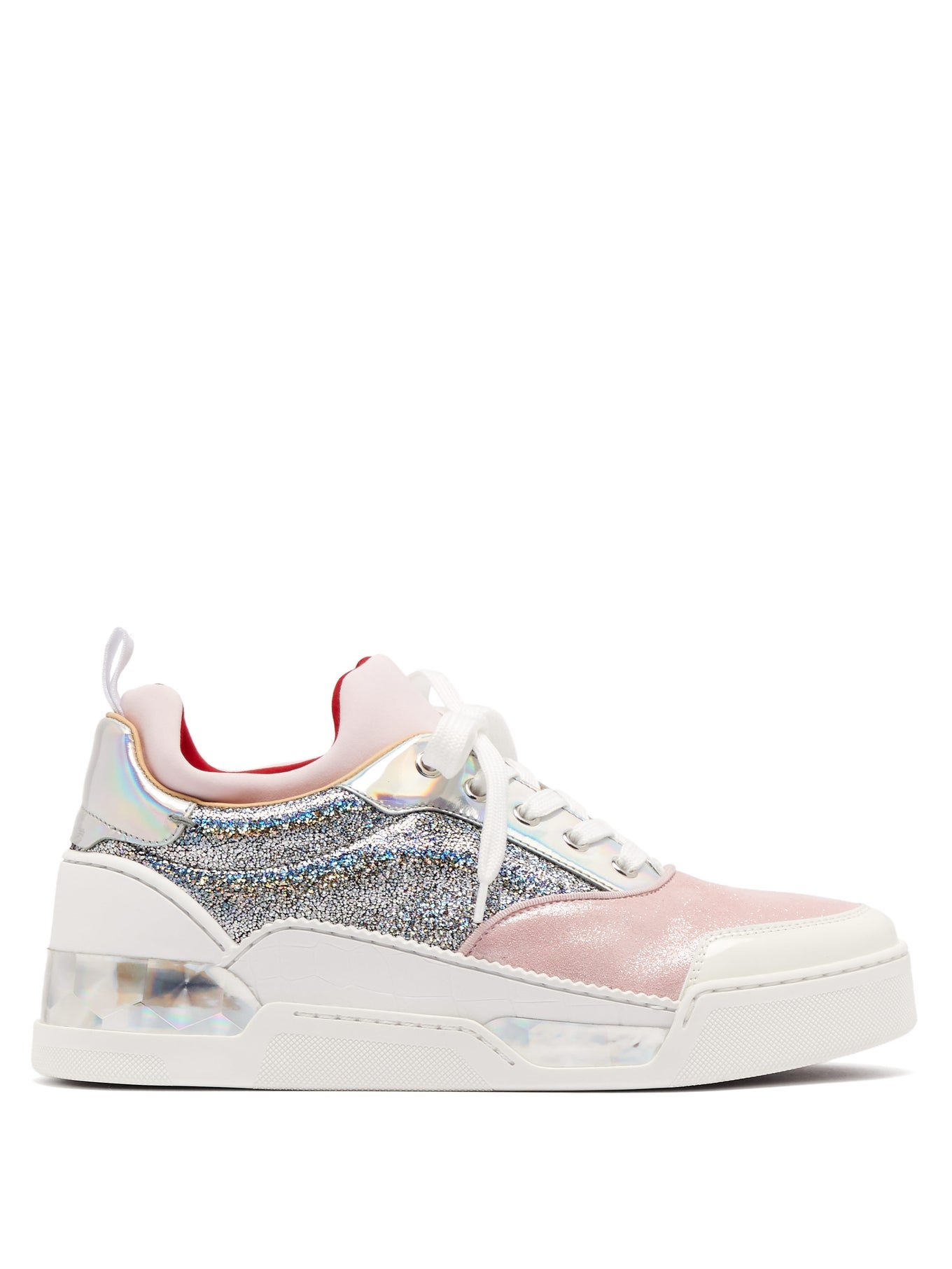 Aurelien holographic glitter trainers - 1