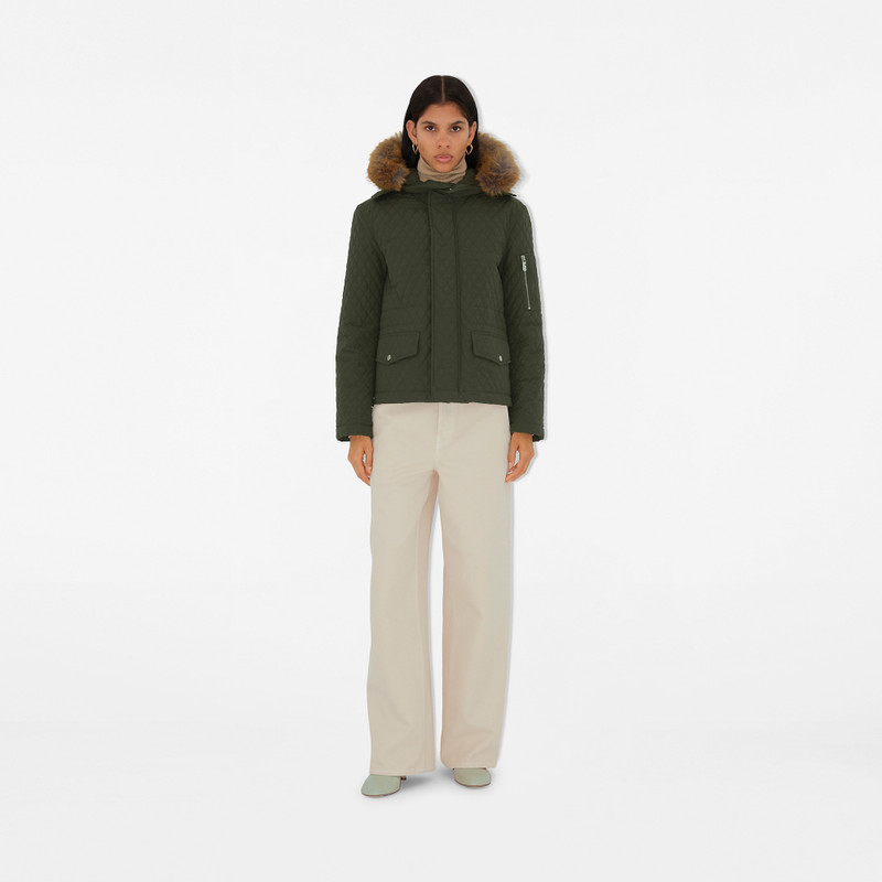 Burberry Quilted Cotton Blend Jacket outlook