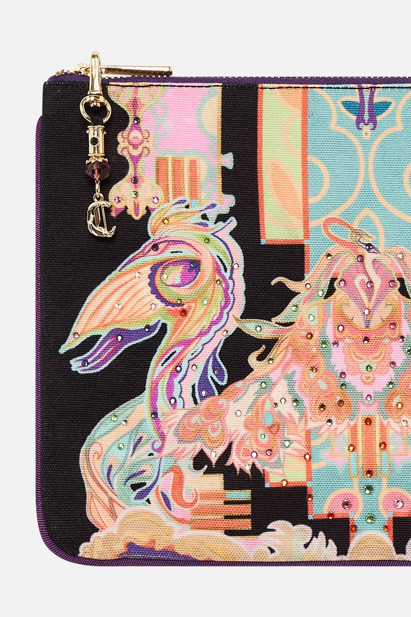 CAMILLA SMALL CANVAS CLUTCH outlook