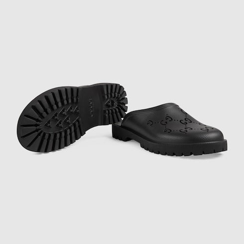Gucci GG Rubber Slip On Sandals - 3