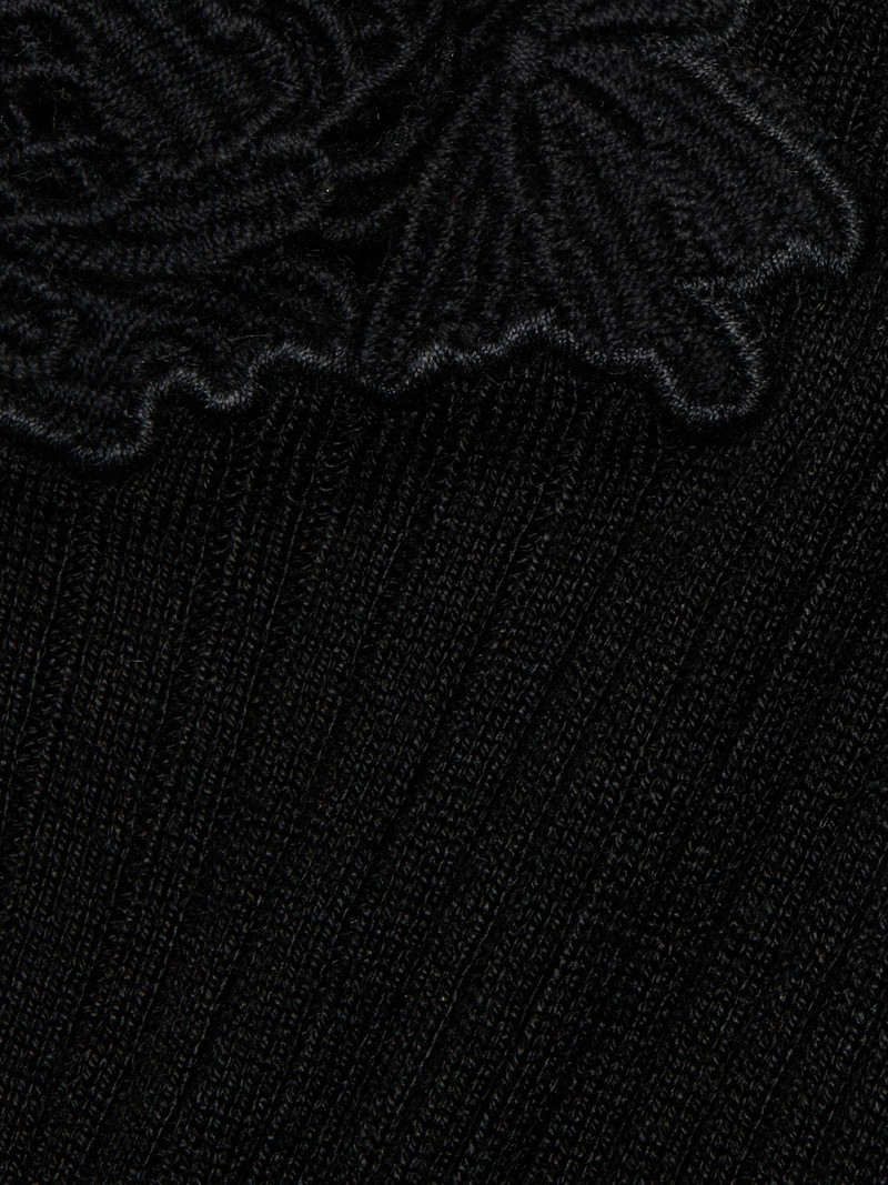 Women's Ainsley Lace-Trim Rib-Knit Cami - Noir 7