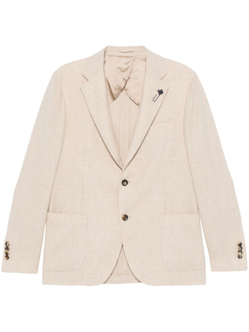 mélange-effect blazer 1