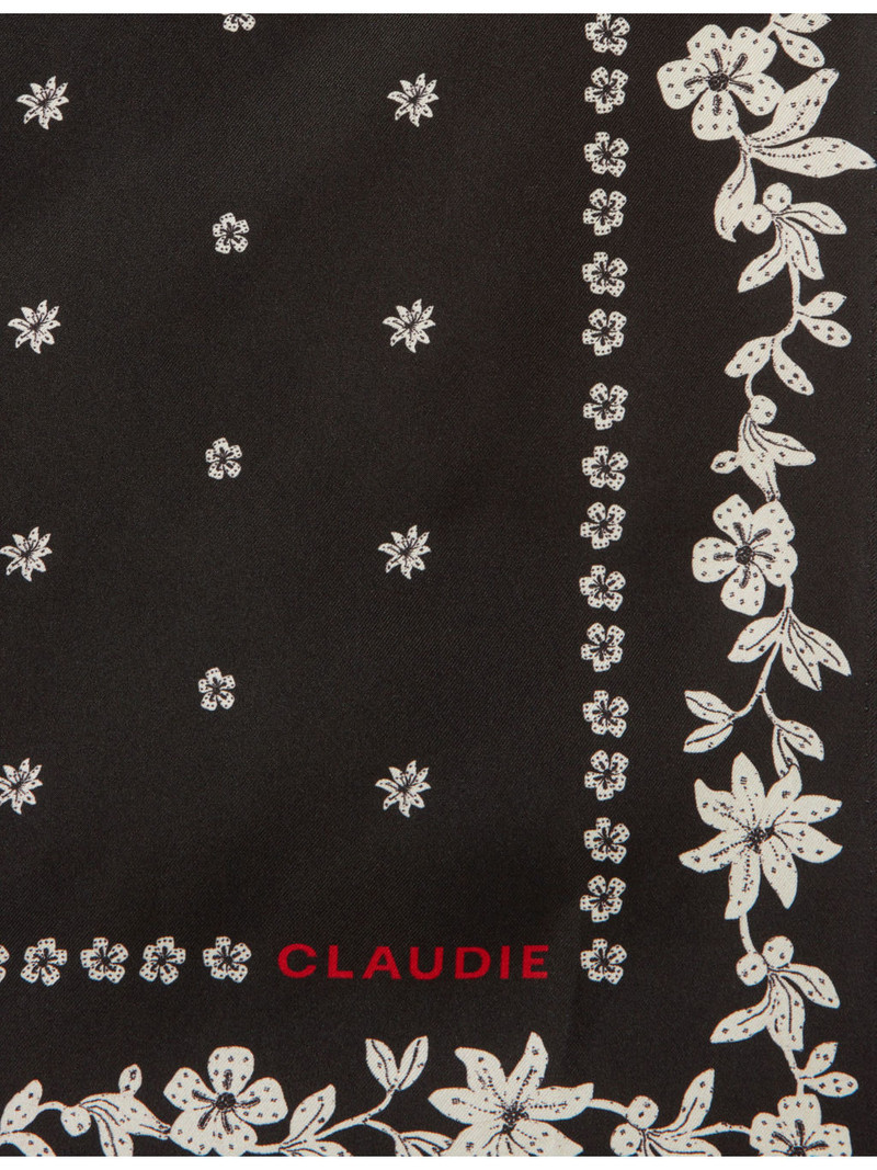 Claudie Pierlot Printed Square Silk Scarf outlook