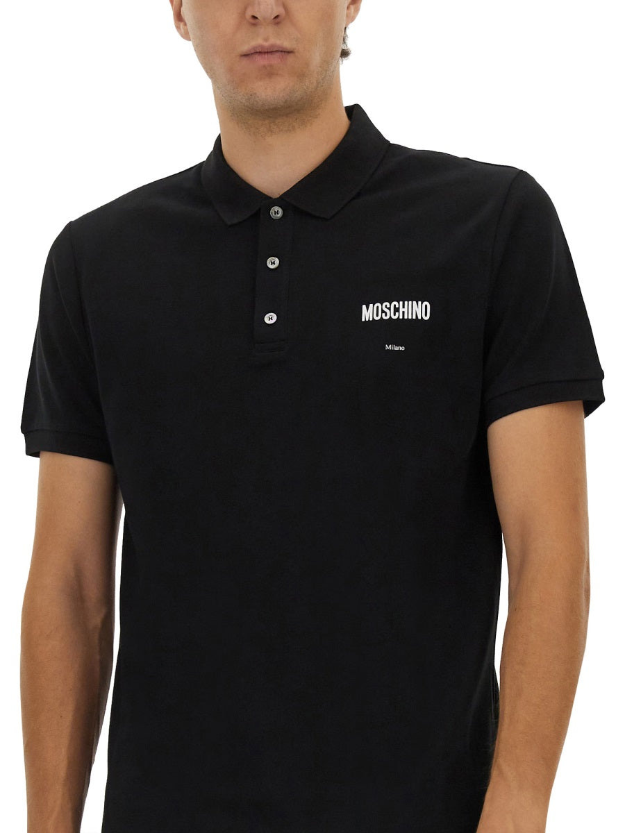 Moschino Men Cotton Pique Polo - 4