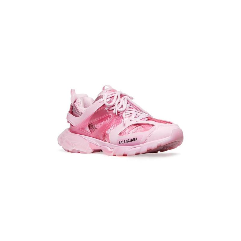BALENCIAGA Women's Track Sneaker Clear Sole in Pink outlook