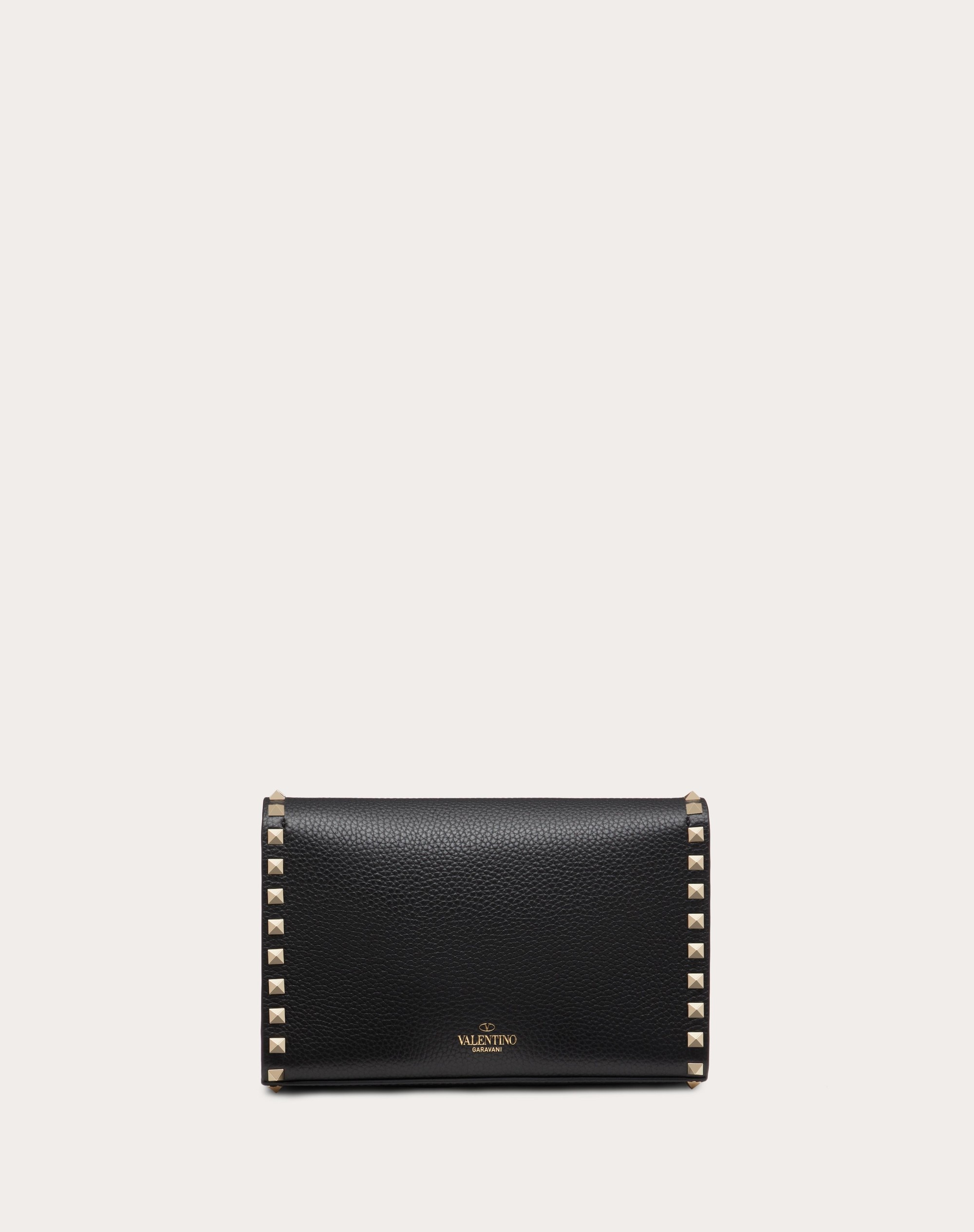 SMALL ROCKSTUD GRAINY CALFSKIN CROSSBODY BAG - 3