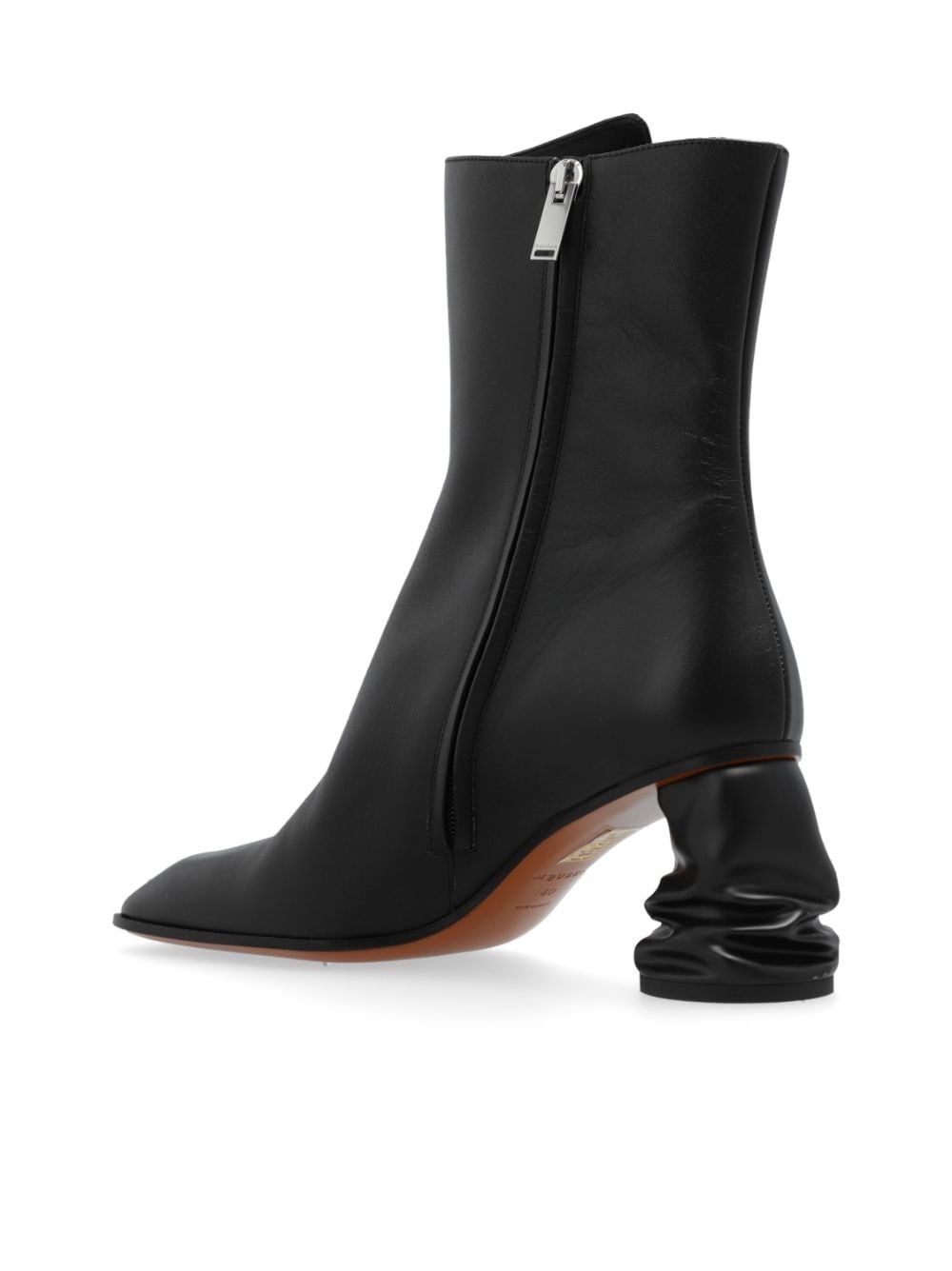 70mm leather boots - 5