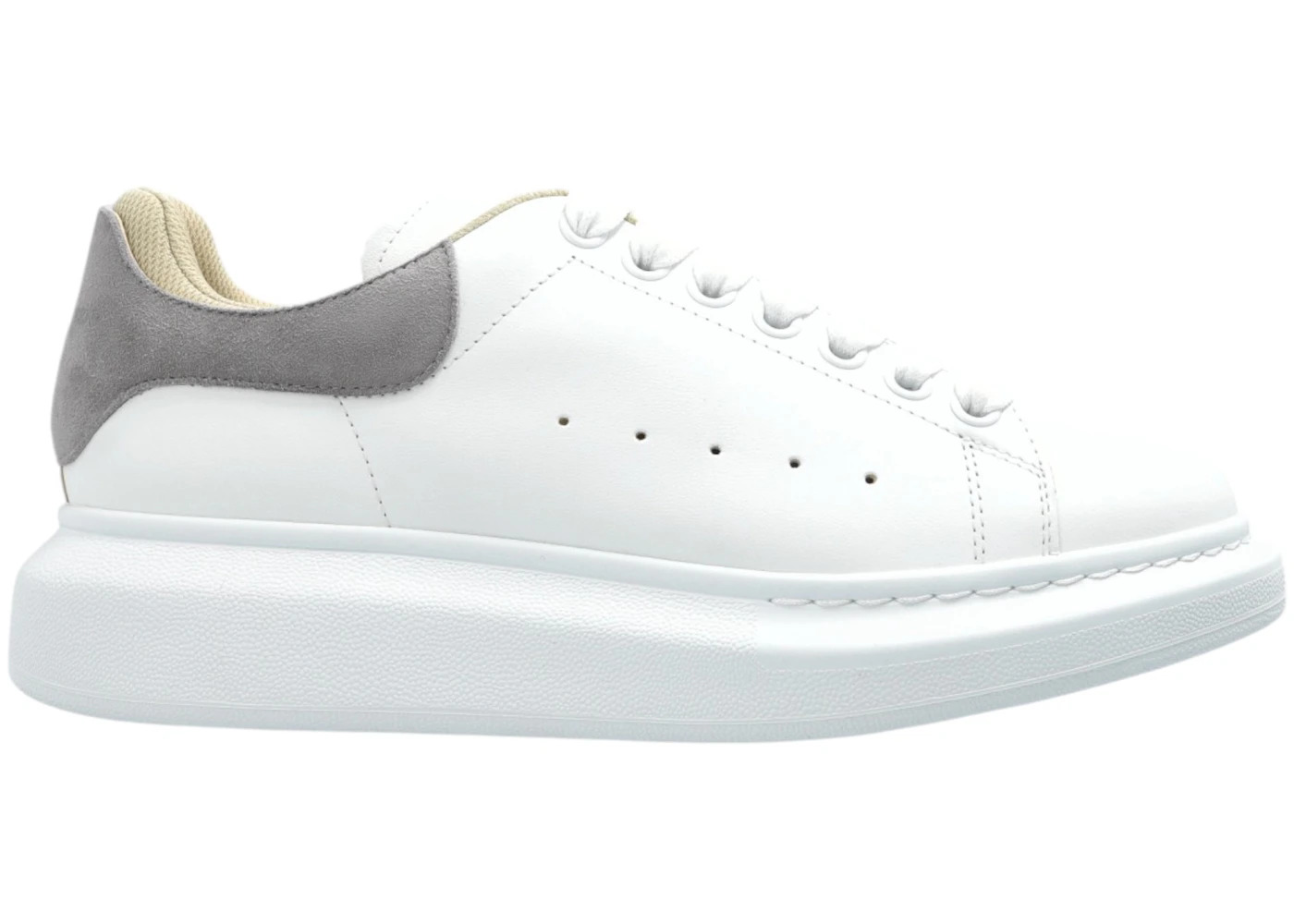 Alexander McQueen Oversized White Light Grey (Women's) - 1