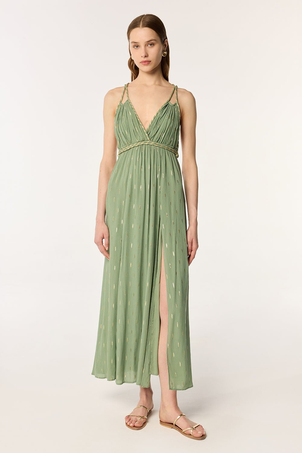 Long Dress Collette - Sage - 1