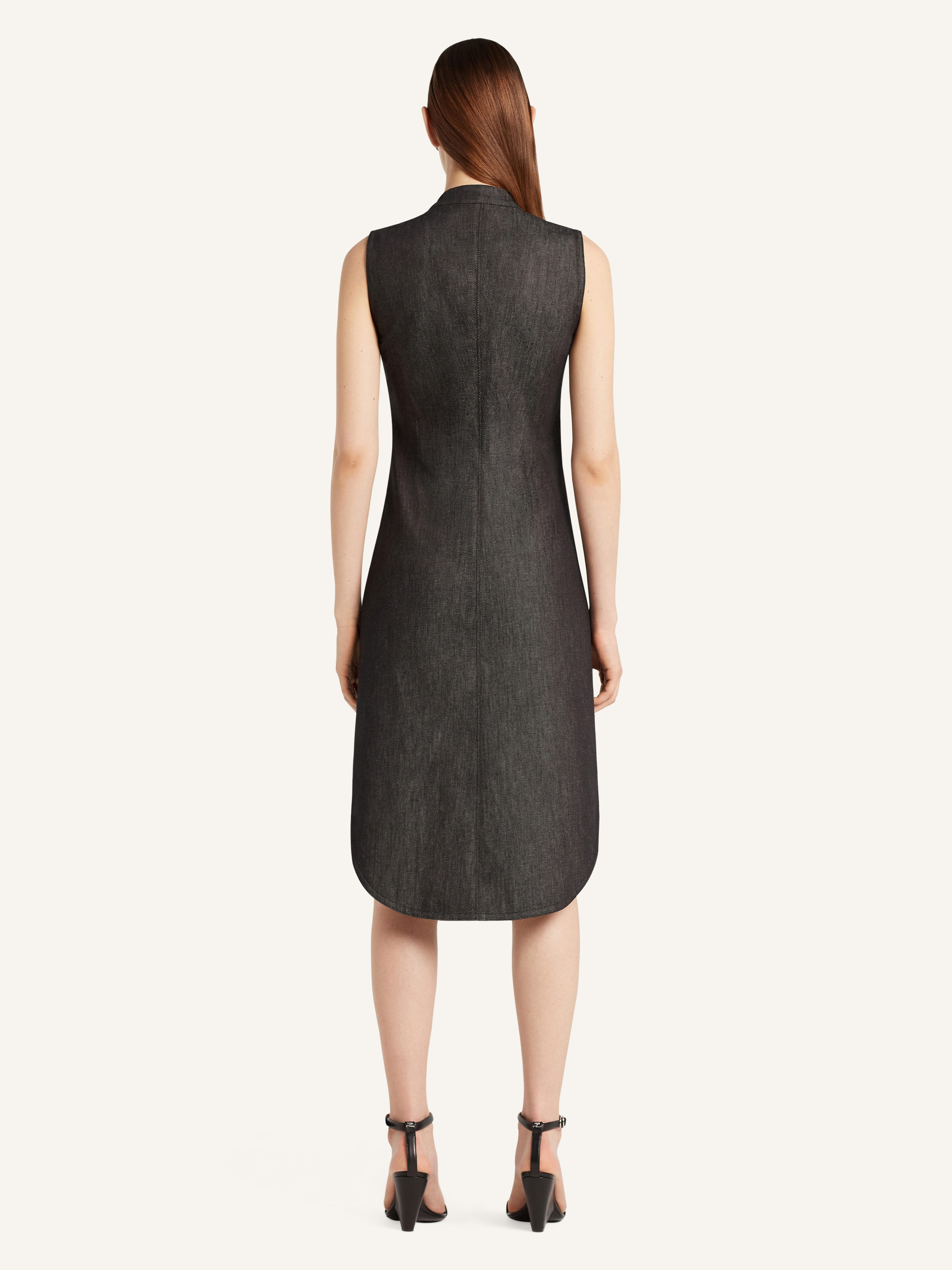 BIKER ZIPPED DENIM DRESS - 4