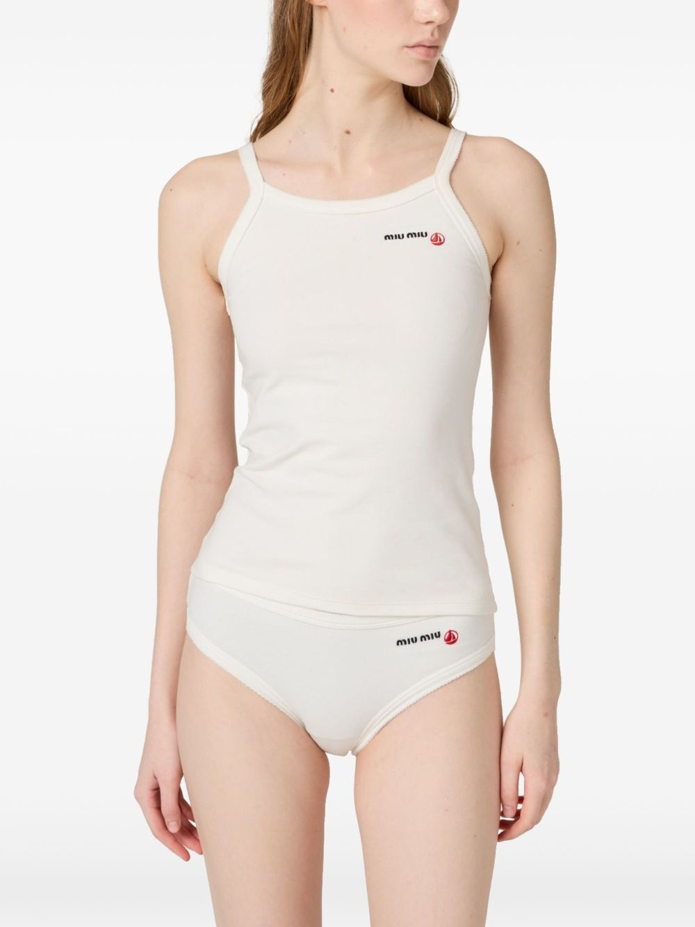x Petit Bateau embroidered tank top - 2