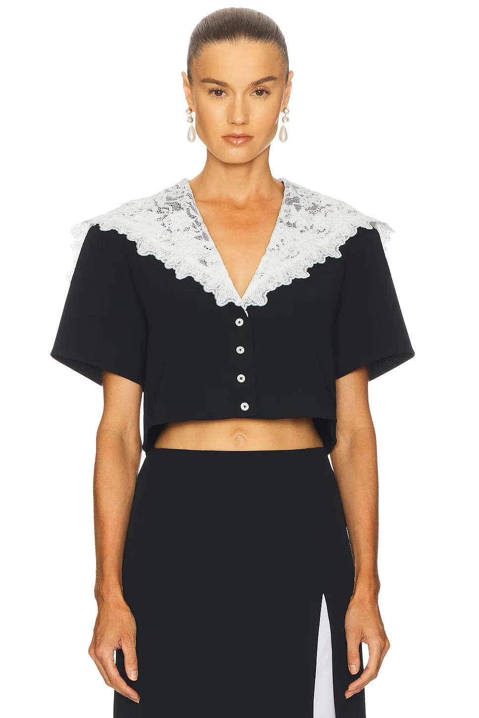 The Sailor Shirt With Lace Collar - 1
