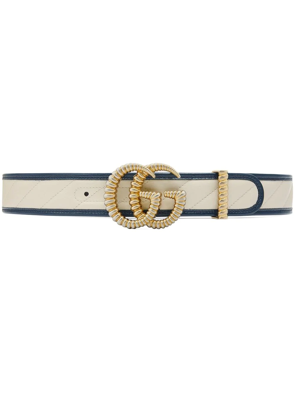 GG motif leather belt - 1