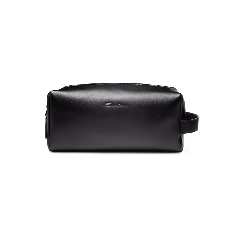 Black leather pouch 1