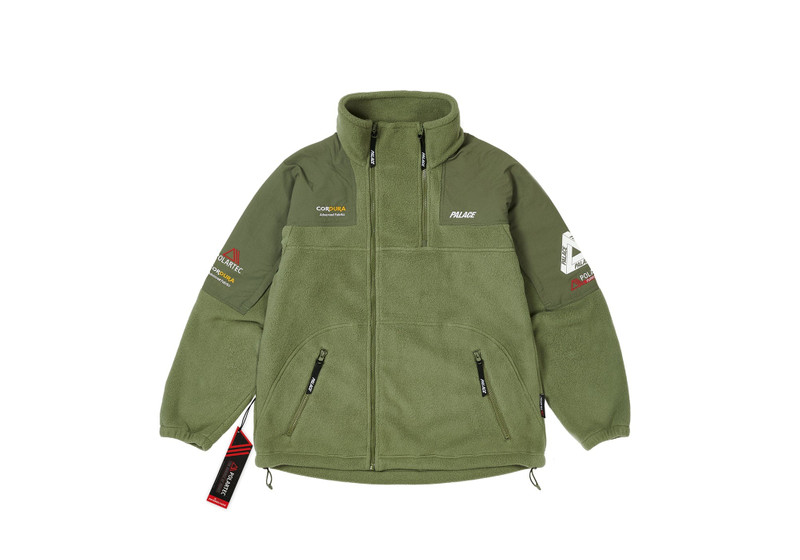POLARTEC DOUBLE ZIP FUNNEL OLIVE - 1