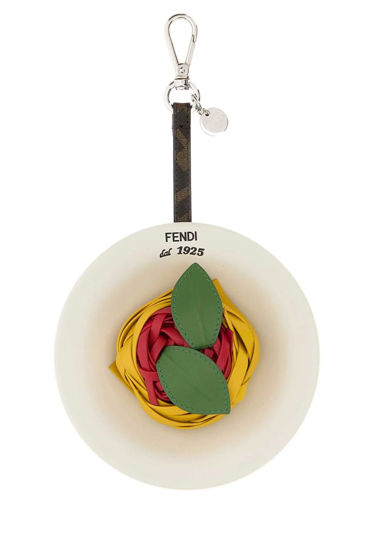 Fendi Men Multicolor Leather Spaghetti Charm - 1