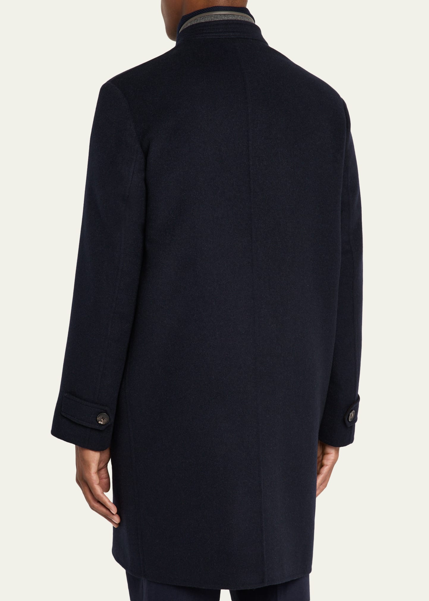 Men's Javier Double Knit Cashmere Rain Overcoat - 3
