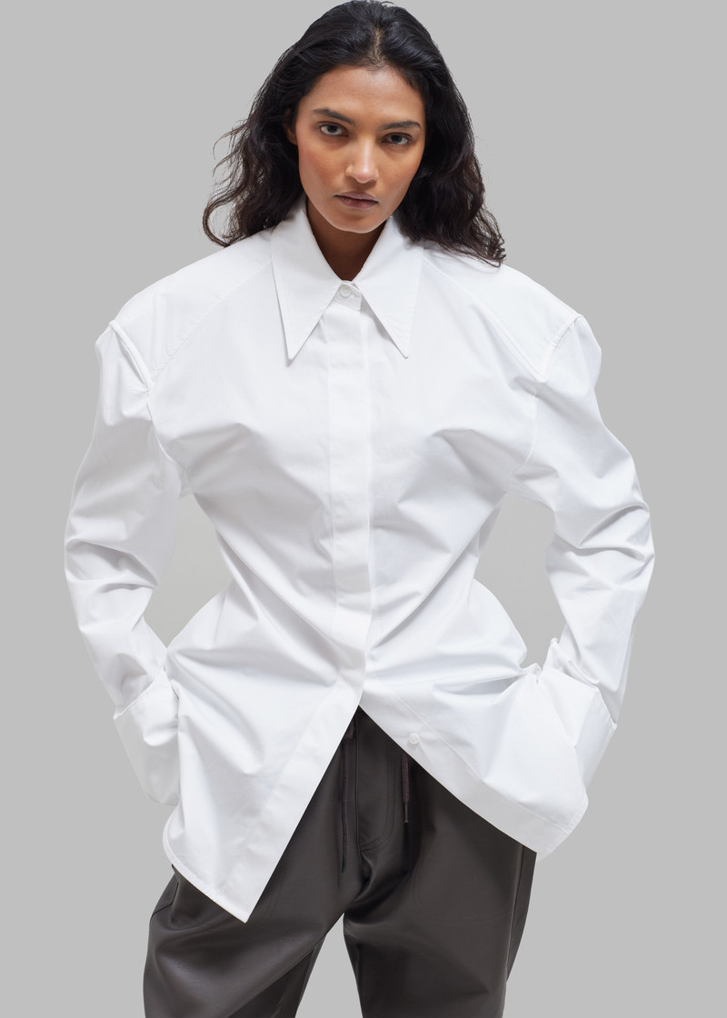 Bec Padded Shirt - White 4