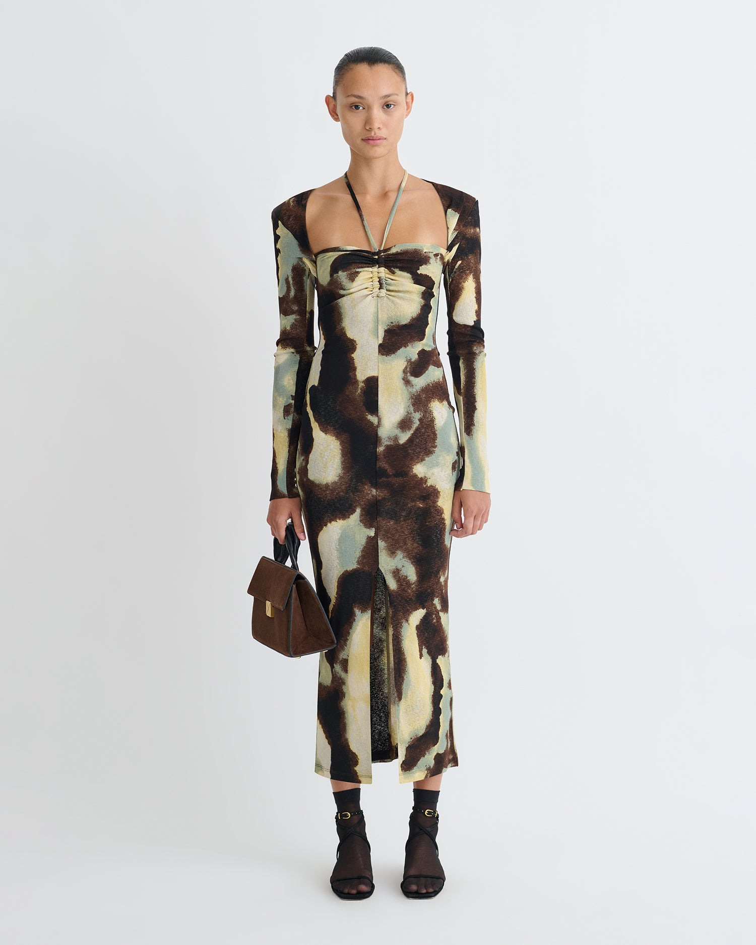 Mesh Jersey Dress - 3