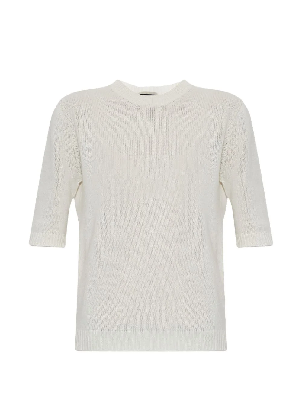 short-sleeve cashmere T-shirt - 1