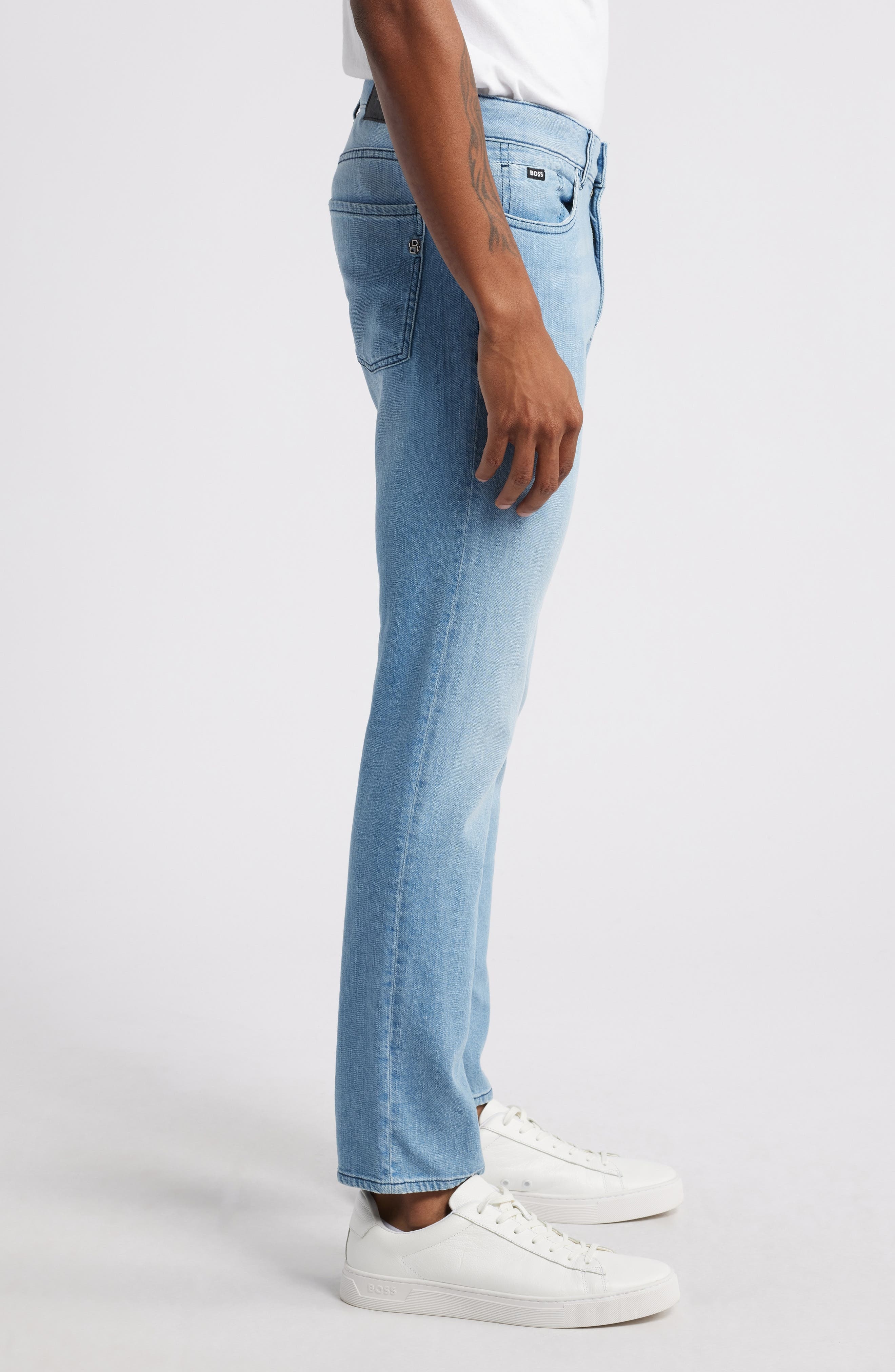 BOSS Delaware Slim Fit Jeans in Aqua at Nordstrom - 3