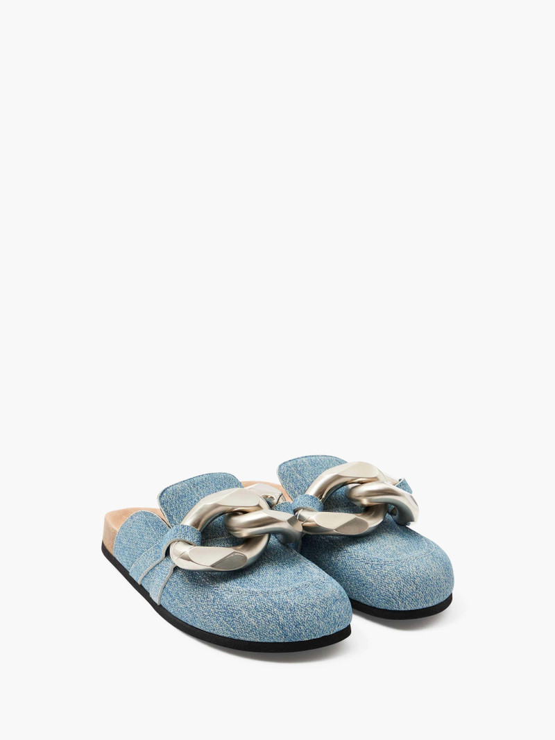 JW Anderson CHAIN LOAFER SUEDE MULES outlook