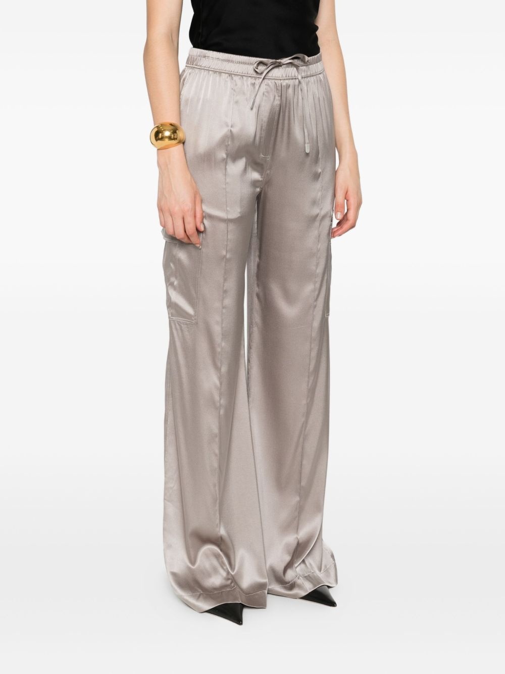drawstring-waist trousers - 3